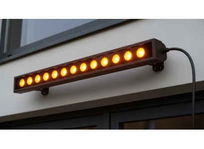 siyah kasa wallwasher led armatürler