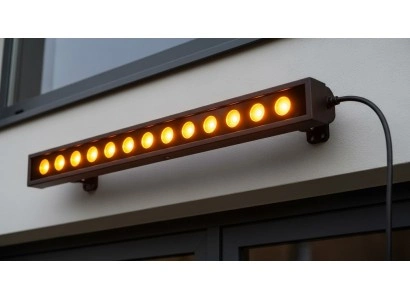 siyah kasa wallwasher led armatürler