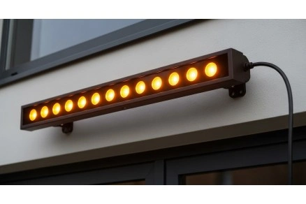 siyah kasa wallwasher led armatürler