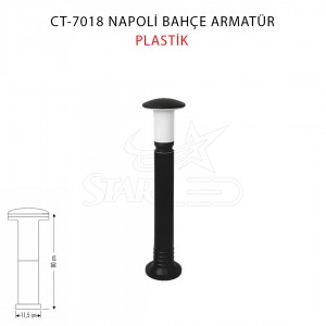 CT-7018 Napoli Bollard Bahçe Armatürü
