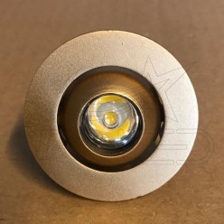 Gold Kasa 1 Watt Manda Gözü LED Spot
