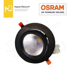 30 Watt Siyah Kasa Osram LED Salyangoz Armatür