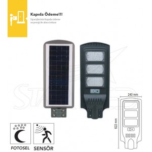 100 Watt Güneş Enerjili LED Projektör - Kumandalı