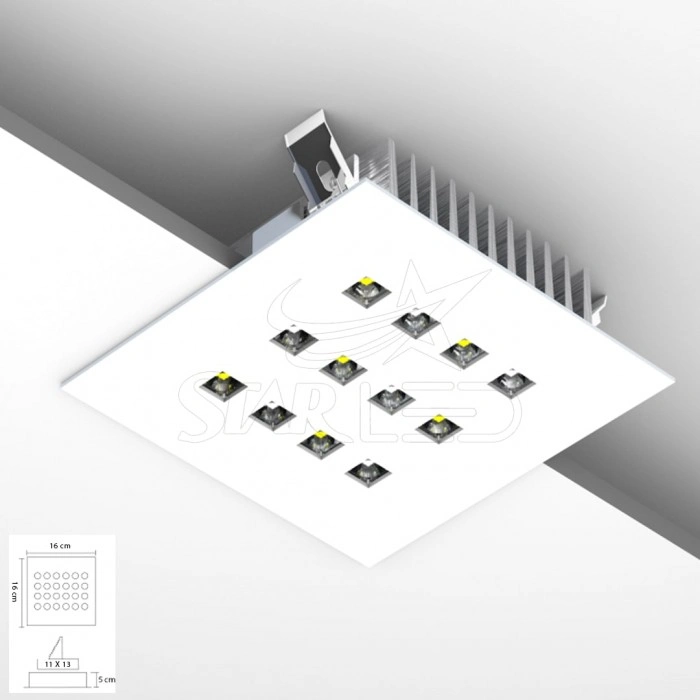 18 Watt 12 LED'li Kare Kuyumcu Vitrin Aydınlatması