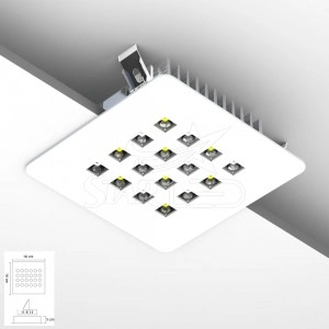 24 Watt 16 LED'li Kare Kuyumcu Vitrin Aydınlatması 24 Watt 16 LED'li Kare Kuyumcu Vitrin Aydınlatması