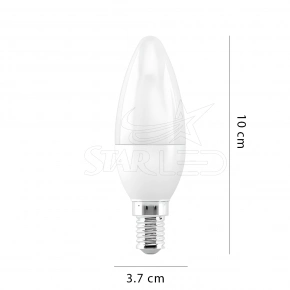 7 Watt E14 Duylu Düz Buji Mum Ampul