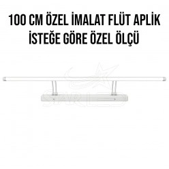 100 Cm Rozanslı Çift Mafsallı Ayna Üstü Flüt Aplik