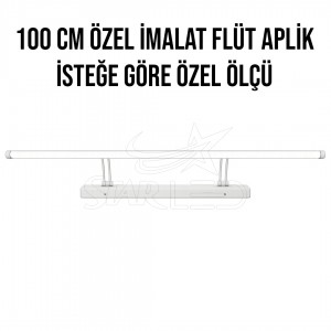 100 Cm Rozanslı Çift Mafsallı Ayna Üstü Flüt Aplik