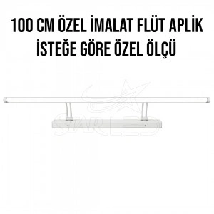 100 Cm Rozanslı Çift Mafsallı Ayna Üstü Flüt Aplik