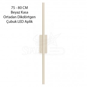 Şarjlı Pilli Beyaz Kasa 80 Cm Dekoratif Çubuk LED Aplik Şarjlı Pilli Beyaz Kasa 80 Cm Dekoratif Çubuk LED Aplik