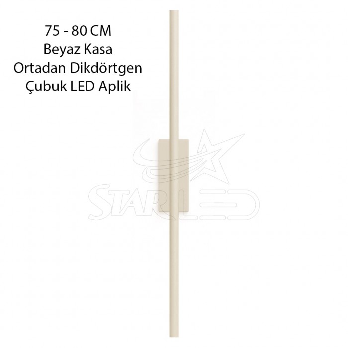 Şarjlı Pilli Beyaz Kasa 80 Cm Dekoratif Çubuk LED Aplik Şarjlı Pilli Beyaz Kasa 80 Cm Dekoratif Çubuk LED Aplik