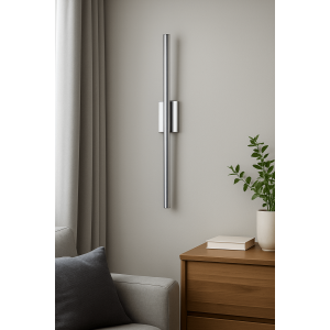 Krom Kasa 80 Cm Dekoratif Çubuk LED Aplik