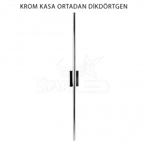 Şarjlı Pilli Krom Kasa 80 Cm Dekoratif Çubuk LED Aplik Şarjlı Pilli Krom Kasa 80 Cm Dekoratif Çubuk LED Aplik