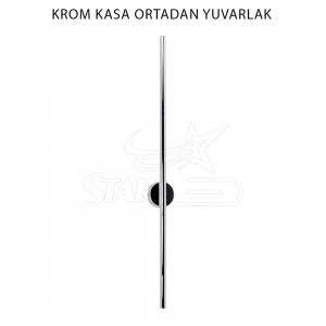 Şarjlı Pilli Krom Kasa 80 Cm Dekoratif Çubuk LED Aplik