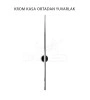 Şarjlı Pilli Krom Kasa 80 Cm Dekoratif Çubuk LED Aplik