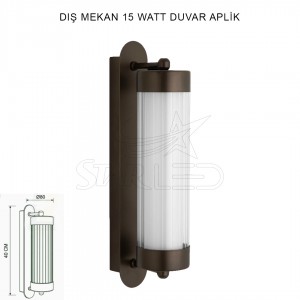 Dış Mekan Duvar Aplik 15 Watt STR78