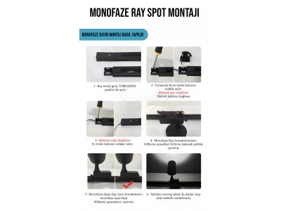 monofaze ray spot baglantisi
