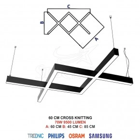 60 Cm Cross Knitting Linear