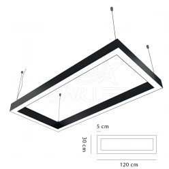 30x120 Sıva Üstü Dikdörtgen LED Linear