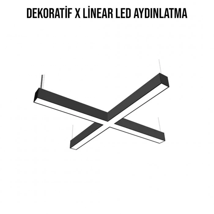 Dekoratif X Lineer Aydınlatma 120 Cm