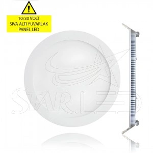 12/24 Volt 6 Watt Sıva Altı Yuvarlak Panel LED 12/24 Volt 6 Watt Sıva Altı Yuvarlak Panel LED