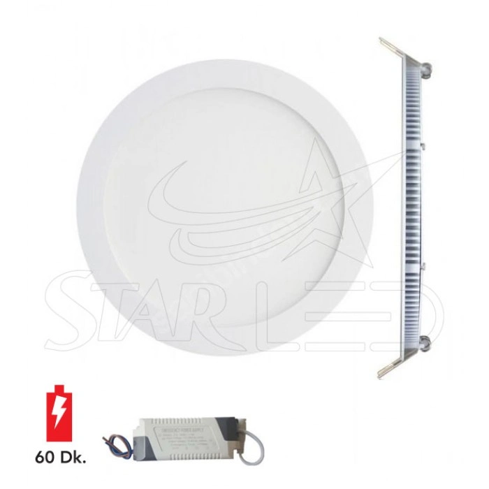 Kit'li 12 Watt LED Panel Sıva Altı Yuvarlak