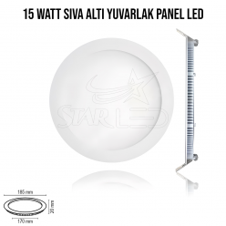 15 Watt Sıva Altı Yuvarlak LED Panel