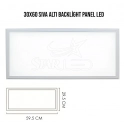 30X60 Sıva Altı 24 Watt LED Panel