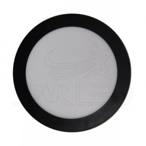 9 Watt Siyah Kasa Sıva Altı Yuvarlak Led Panel