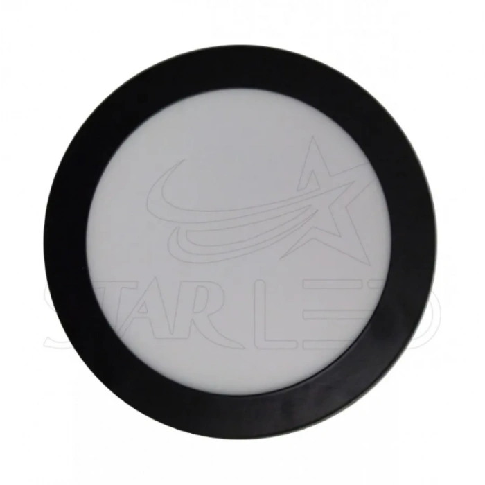 9 Watt Siyah Kasa Sıva Altı Yuvarlak Led Panel