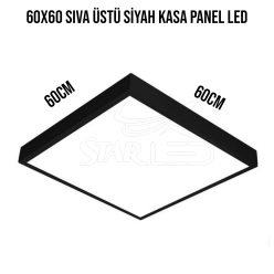 Siyah Kasa 60x60 Sıva Üstü Panel LED