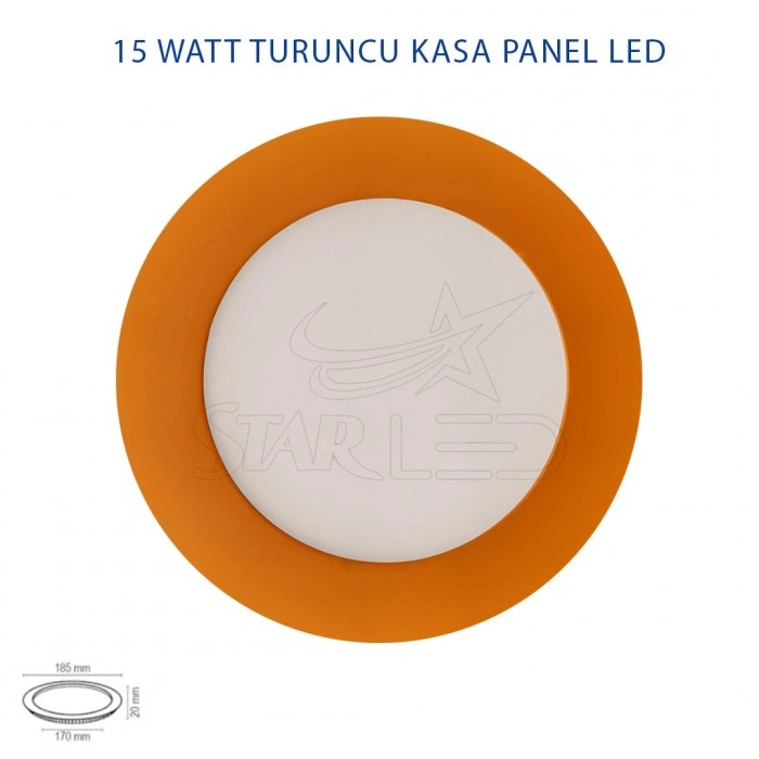 Turuncu Kasa 15 Watt Sıva Altı Yuvarlak Panel LED Turuncu Kasa 15 Watt Sıva Altı Yuvarlak Panel LED