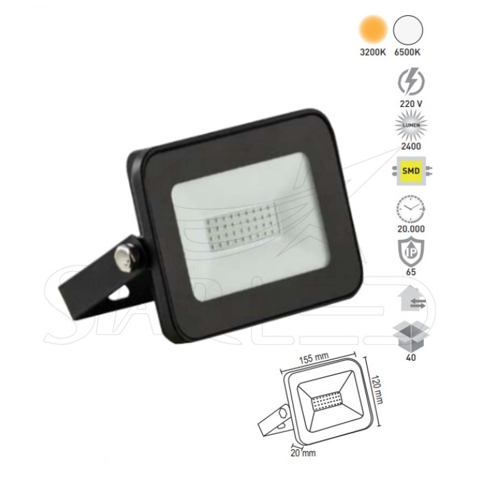 12/24 Volt 30 Watt LED Projektör