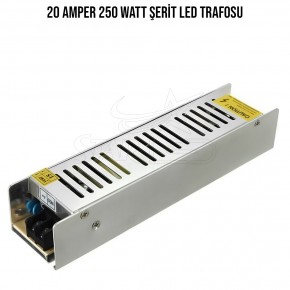 12 Volt 20 Amper 250 Watt Şerit LED Trafosu