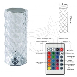 Bozçay RGB Şarjlı Masa Lambası