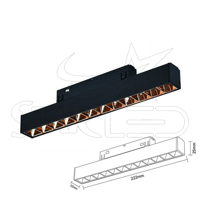 12 Watt Rose Kompakt Lensli Magnet Armatür 12 Watt Rose Kompakt Lensli Magnet Armatür