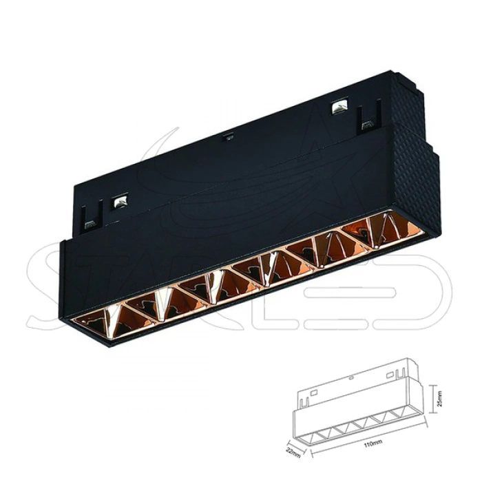 6 Watt Gold Kompakt Lensli Magnet Armatür