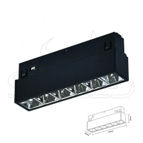 6 Watt Silver Kompakt Lensli Magnet Armatür
