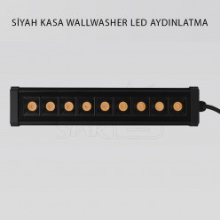 Siyah Kasa 9 Watt 30 Cm Wallwasher LED Işık