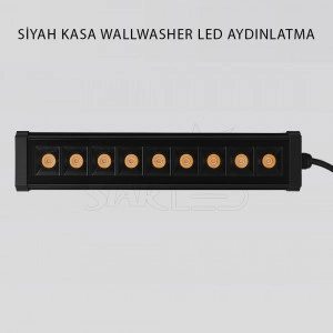 Siyah Kasa 9 Watt 30 Cm Wallwasher LED Işık