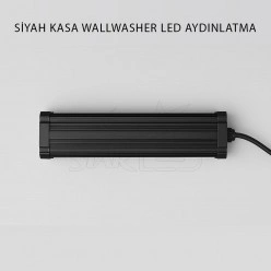 Siyah Kasa 3 Watt 12 Cm Wallwasher LED Işık
