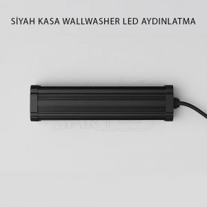 Siyah Kasa 9 Watt 30 Cm Wallwasher LED Işık